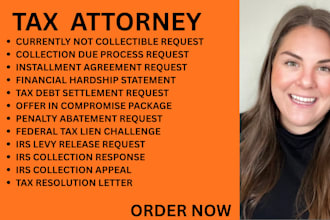 be your tax lawyer for offers in compromise, tax debt and irs collection matters