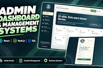 build a custom admin dashboard or business management system
