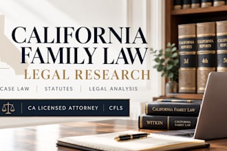 conduct california family law legal research