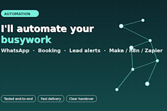 automate your business with whatsapp, booking, and workflow tools