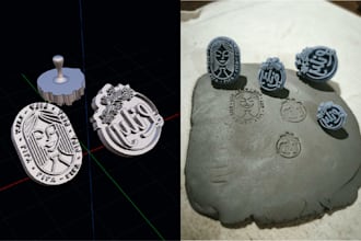 design custom ceramic stamps and clay cutters for 3d printing