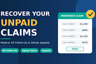 recover unpaid insurance claims with ar follow up for your practice