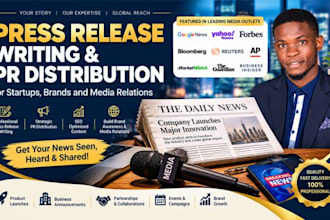 write press release and pr distribution for startups, brands and media relations