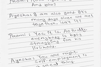 handwrite your letters, notes, paragraphs and documents