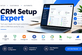 setup less annoying CRM bigin onepagecrm honeybook dubb close keap sage jobnimbu