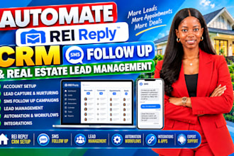 automate rei reply CRM, SMS follow up and real estate lead management