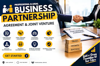 create business partnership agreement and joint venture contract