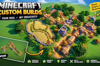 build custom minecraft maps, base environment and structures