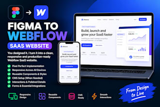 convert your figma design into a responsive webflow saas website