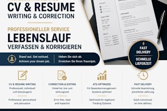 writing, editing and improving your professional CV or resume