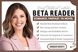 beta read romance beta reader fantasy ya novel beta reader thriller beta reader