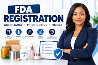do fda registration, prior notice, mocra and fda compliance