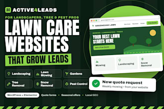 do lawncare landscaping garden plant snow tree removal pest control lead website
