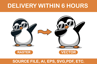 manually convert bitmap to vector with clean vector tracing