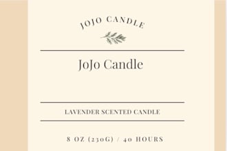 design a professional product label in canva