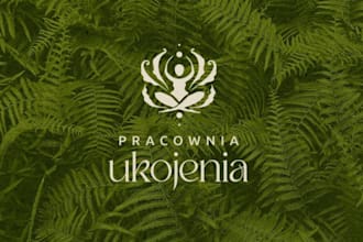 do modern botanical organic logo and wellness brand identity