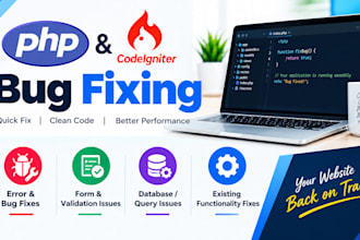 fix PHP codeigniter bugs and errors
