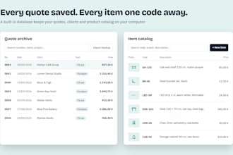build a custom quote generator with database and PDF export