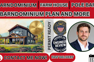 create permit pole barn, post frame, barndominium, and metal building plans