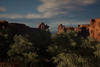realistic 3d game environment, unreal engine environment, unity 3d environment