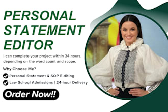 edit or proofread, CV, phd, MBA, eras residency application personal statement