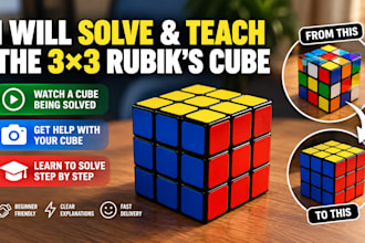 solve your rubiks cube and teach you how to solve it