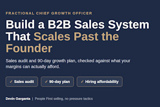 create your b2b sales strategy and 90 day sales plan