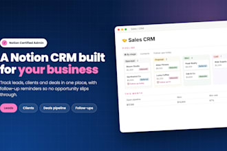 build a custom notion CRM for your small business