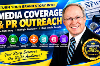 pitch your brand story to journalists, media outlets, TV, radio, podcasts