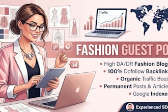do fashion guest post on high DR blogs with dofollow links
