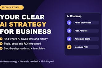 be your ai consultant and build an ai strategy for your business