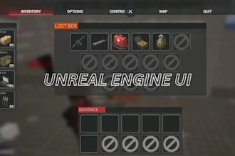 create unreal engine UI UX, hud, menus and umg widgets for your game