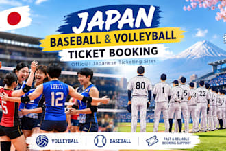 book baseball and volleyball tickets for you