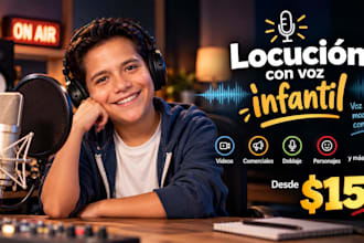 record my real voice in spanish to sound like a child