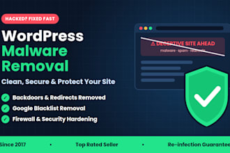 do wordpress malware removal, fix hacked website and security hardening