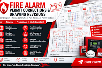 got fire alarm plan comments, redlines, or permit correction