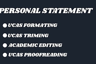edit polish your personal statement or college essay