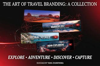 design a professional youtube banner and channel art