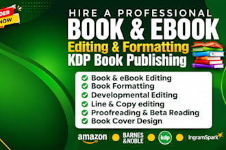edit and format ebook and children book
