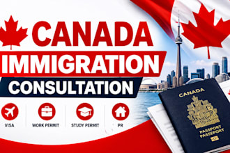 provide canadian immigration legal consultation for visa, PR and work permit