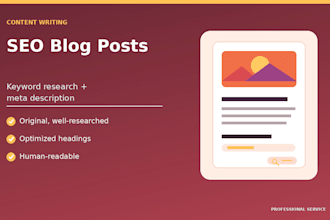 write an SEO blog post with keyword research and meta description