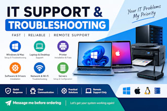 install and troubleshoot your printer remotely
