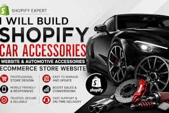 design shopify car accessories website automotive accessories ecommerce store