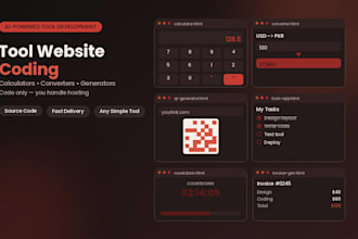 build a tool website code like saas using ai