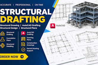 do structural drafting structural drawing autocad drafting structural design