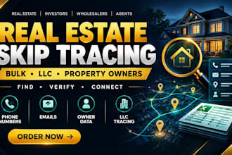 do bulk real estate skip tracing and llc skip tracing