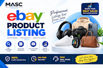 do ebay listing, ebay lister, ebay product listing, ebay store manager
