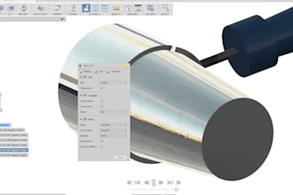 provide cam toolpath, g code and can cnc for machine with axis use fusion 360