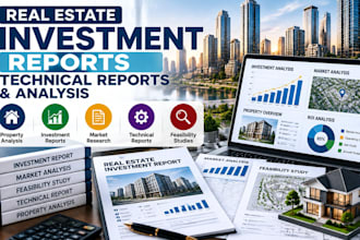 create real estate investment reports technical reports and analysis