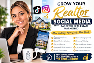 grow your realtor instagram with targeted real estate social media marketing